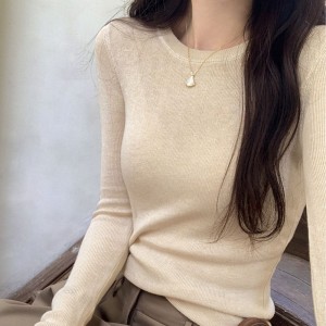 미뉴트 데일리 골지 라운드 니트 HES-069