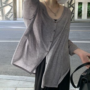 루즈핏 여리한 간절기 가디건 아우터