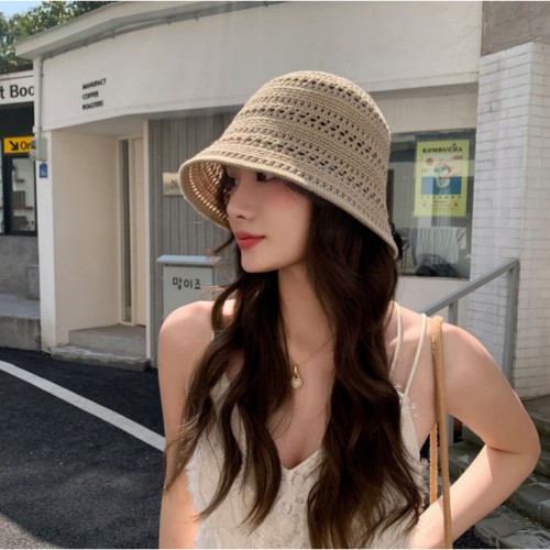 내추럴 펀칭 버킷햇 니트벙거지 UC-0236