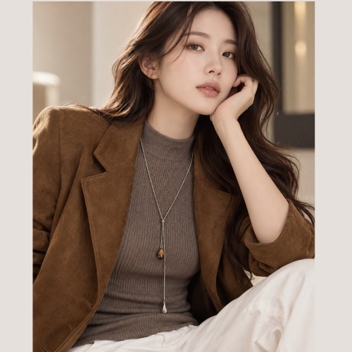 내추럴 스톤체인목걸이