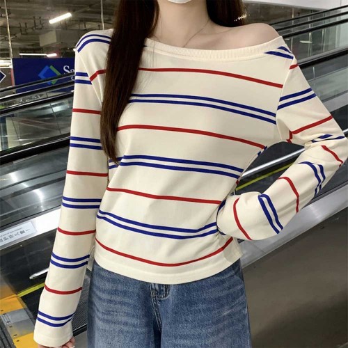 사선넥 스트라이프티 RNR-0287