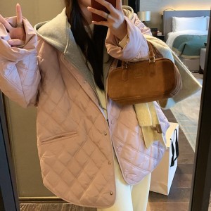 루즈핏 후드 퀼팅 경량 패딩 do-jp1