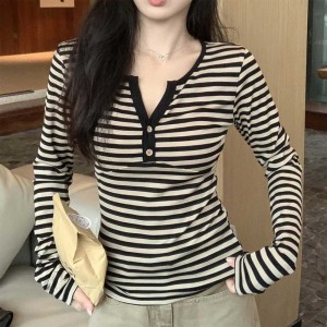 빈티지 단가라 버튼티 RNR-0294